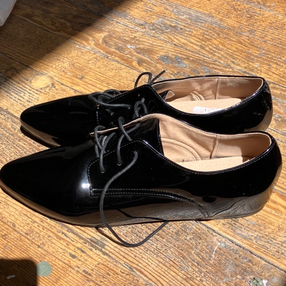 Black Patton, leather pointy toe loafers - Picture 3 of 4